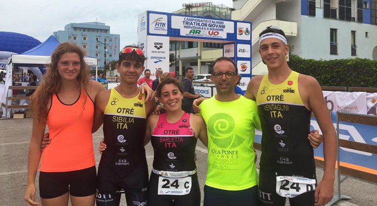 Otrè TT decima ai campionati italiani giovanili di triathlon