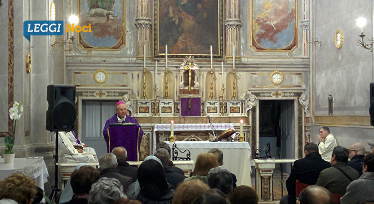 Mons. Favale per la prima volta nella Chiesa di Santa Chiara