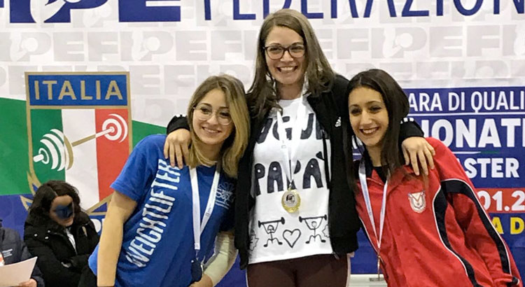 Antonella D’Arconso campionessa regionale di pesistica