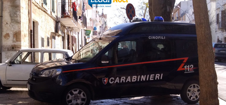 Controlli antidroga, Carabinieri Cinofili nel borgo antico