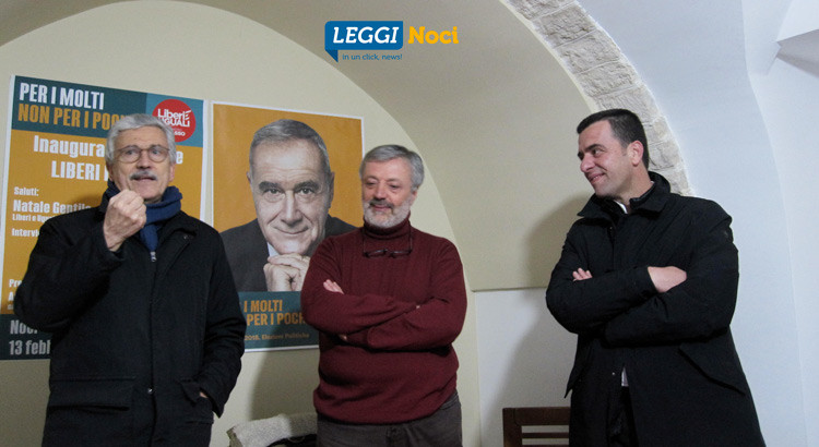 Inaugurata la sede di Liberi e Uguali, D’Alema: “lotta alle diseguaglianze”