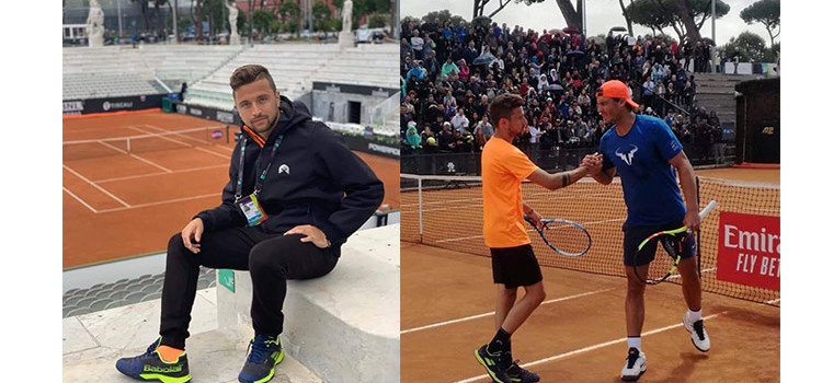 Tennis: il nocese Garzelli si allena a Roma con i più forti giocatori del mondo