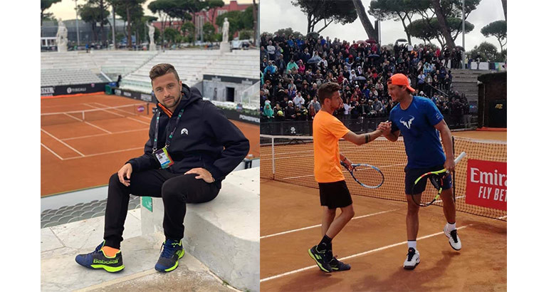 Tennis: il nocese Garzelli si allena a Roma con i più forti giocatori del mondo