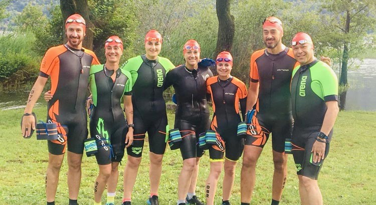 Atleti della Otrè completano la Swimrun Race 2019 a Stresa