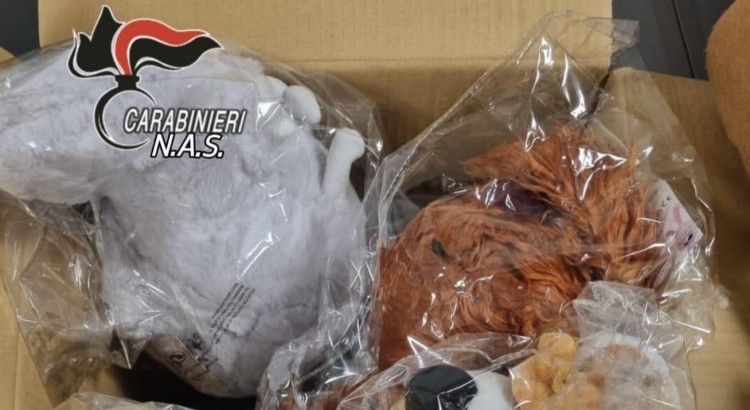 Centinaia di giocattoli sequestrati dai Carabinieri del Nas