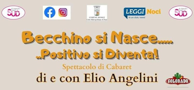 Va in scena “Becchino si Nasce….Positivo si Diventa” di Elio Angelini