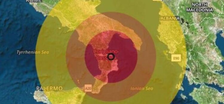 Terremoto: scossa avvertita dai nocesi con epicentro a Cosenza