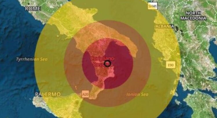 Terremoto: scossa avvertita dai nocesi con epicentro a Cosenza