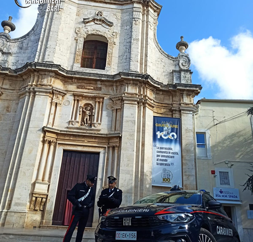 Censurato deferito in stato di libertà dai Carabinieri per furto aggravato in chiesa